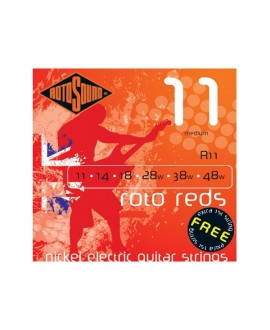 Juego Cuerdas Guitarra Eléctrica Rotosound Roto Reds R11 11-48
