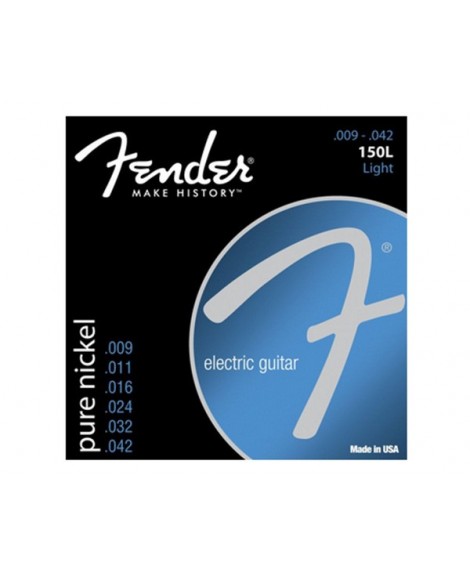 Juego Cuerdas Guitarra Eléctrica Fender 150L Pure Nickel 09-42
