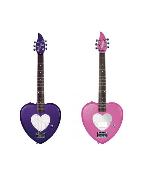 caminar Arrestar Padre Guitarra Eléctrica Daisy Rock Debutante Heartbreaker Princess Purple o Pink  Hear