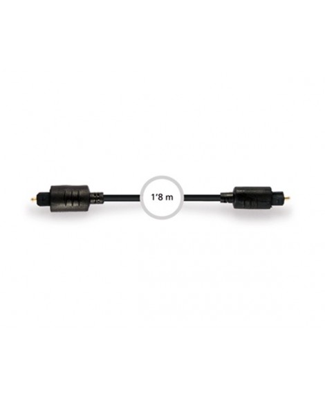 Cable Óptico Audio Digital Toslink-Toslink 1.8 M.