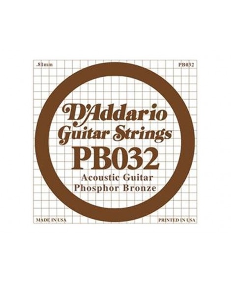 Cuerda Guitarra Acústica D´Addario PB-032