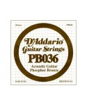 Cuerda Guitarra Acústica D´Addario PB-036