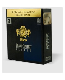 Caja 10 Cañas Clarinete Rico Gran Concert Select Traditional 2½