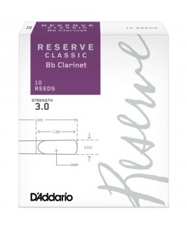 Caja 10 Cañas Clarinete Organic Reserve Classic by D'Addario 3