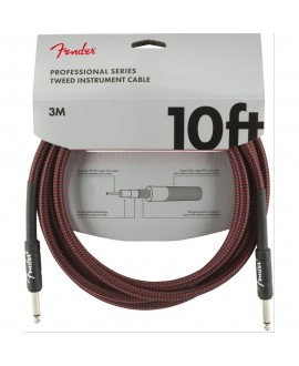 Cable Jack Fender 099-0820-061 Professional Series Tweed Rojo 3m
