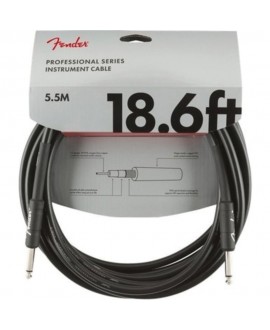 Cable Jack Fender 099-0820-020 Professional Series Negro 5,5m