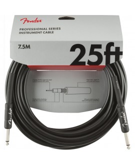 Cable Jack Fender 099-0820-016 Professional Series Negro 7,5m